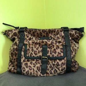 Hurley Leopard Print Purse